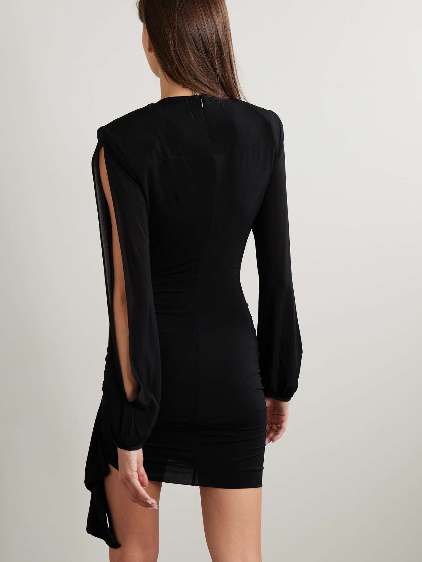 Vinia cutout ruched stretch-jersey mini dress - 3