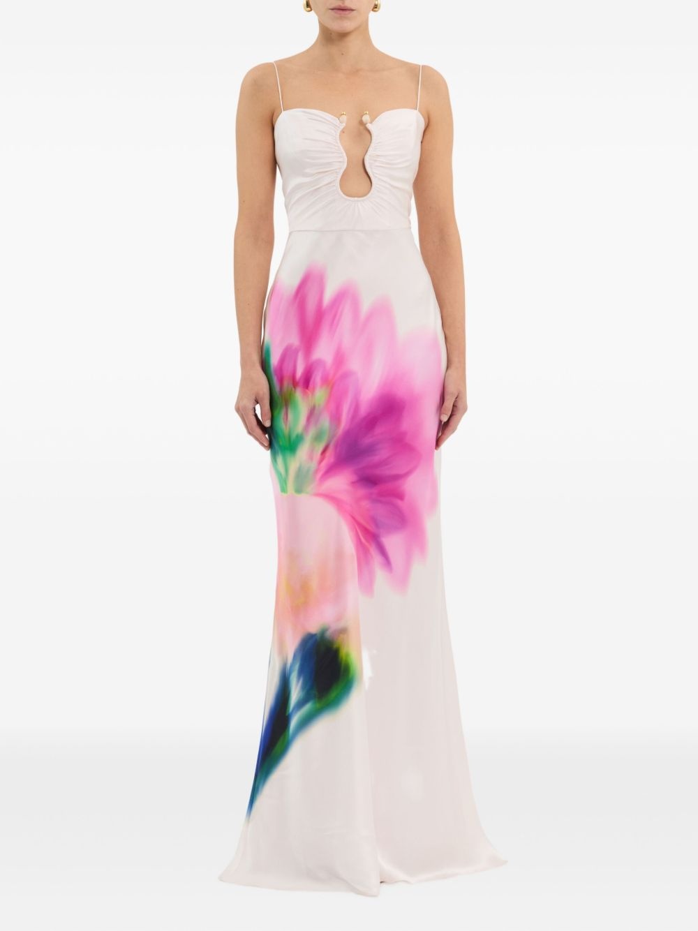floral-print dress - 2