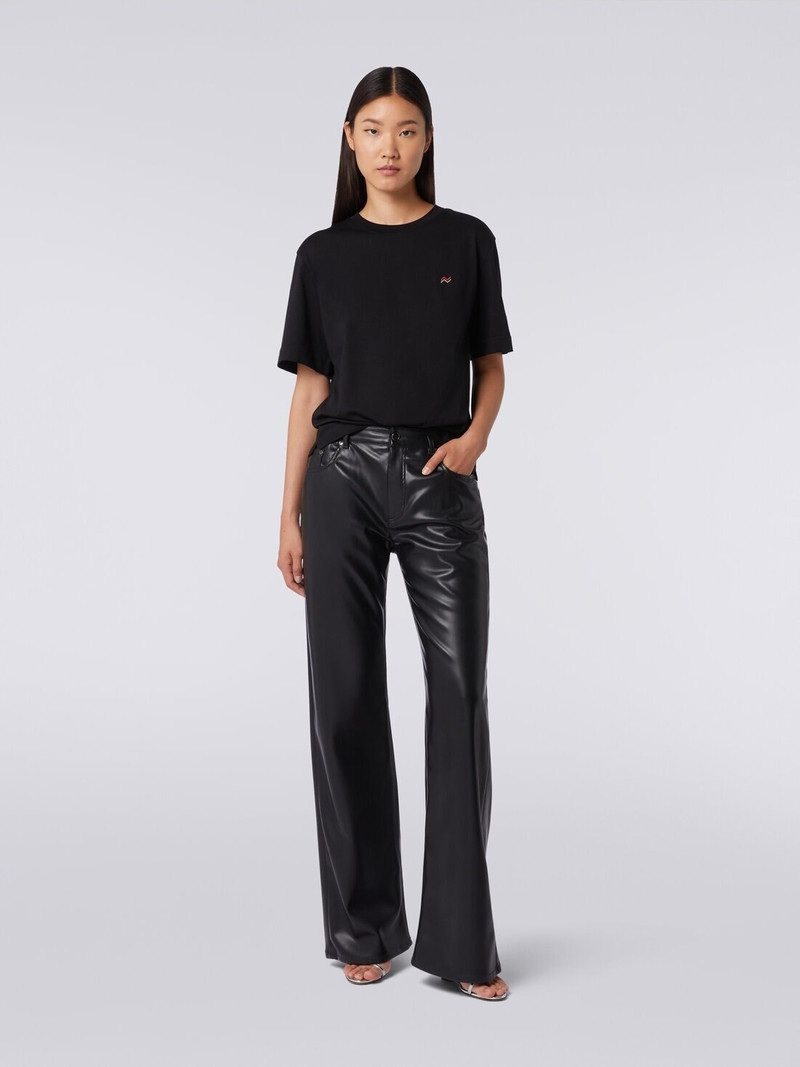 Missoni Eco-leather five-pocket trousers outlook