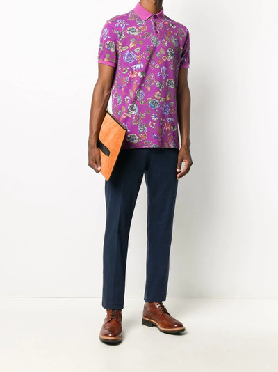 Etro Floral Print Piqué polo shirt outlook