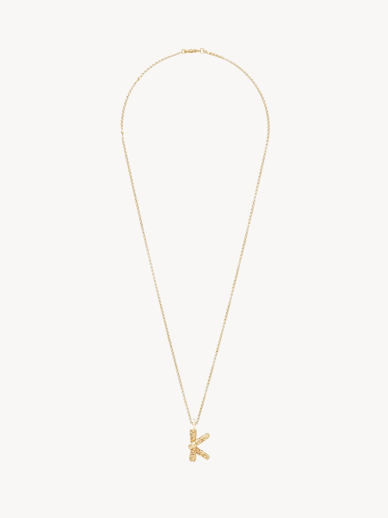 ALPHABET NECKLACE PENDANT K - 1