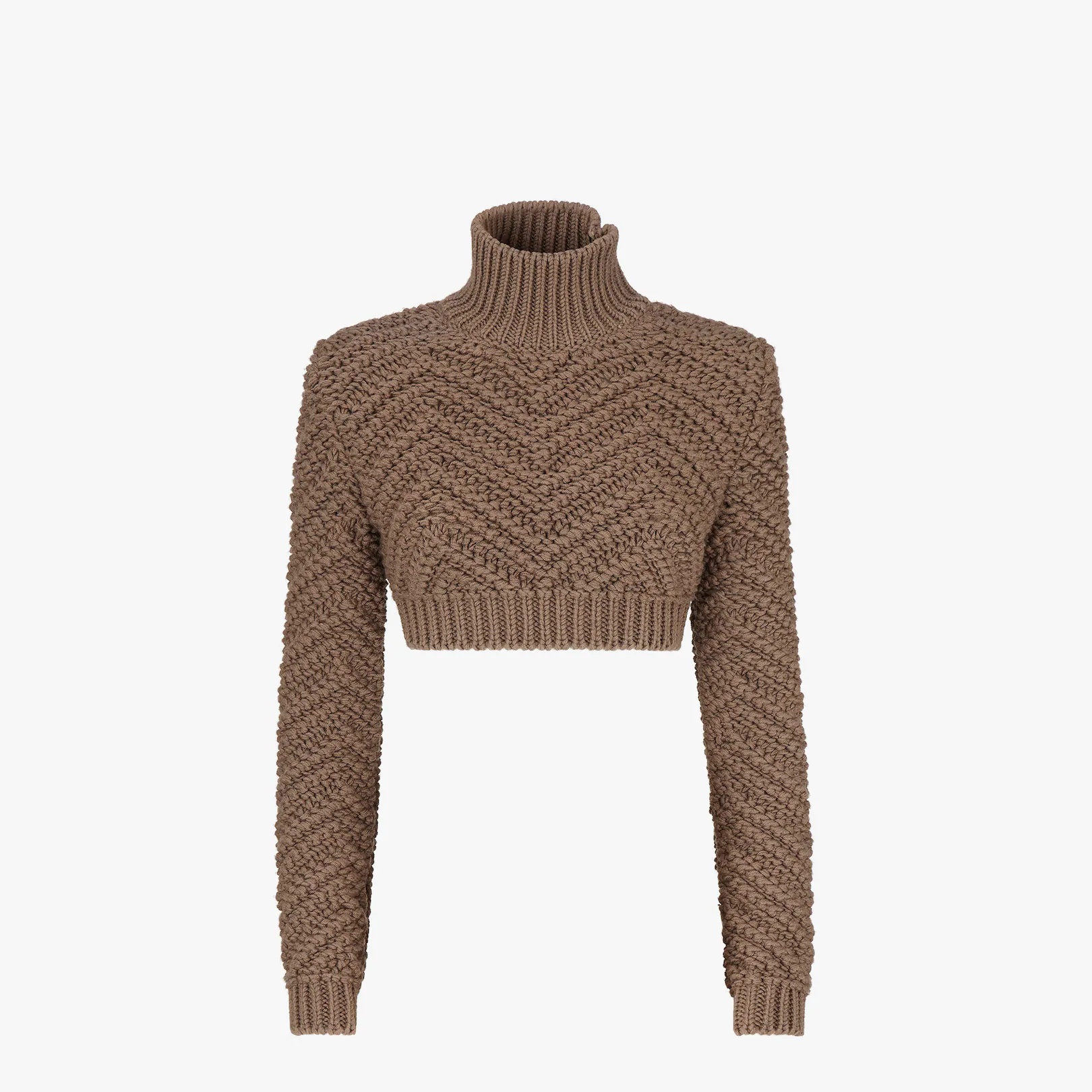 Brown wool sweater - 1