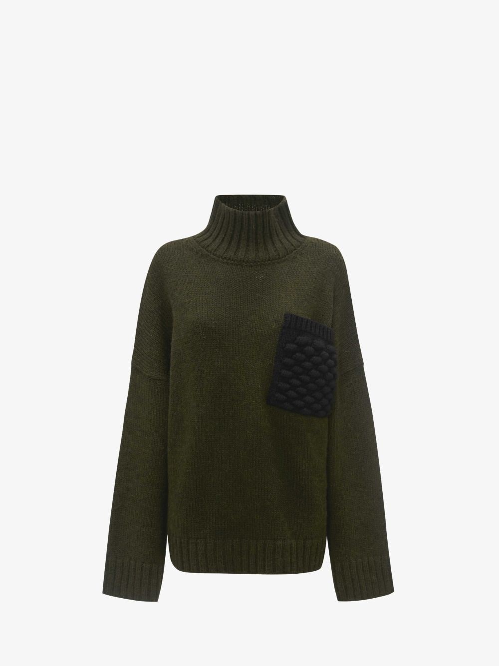POPCORN PATCH POCKET TURTLENECK JUMPER - 1
