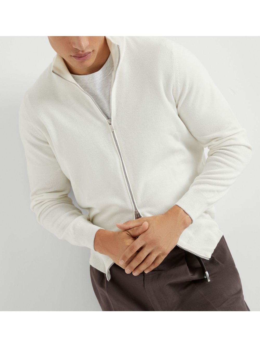 zip-up cardigan - 6
