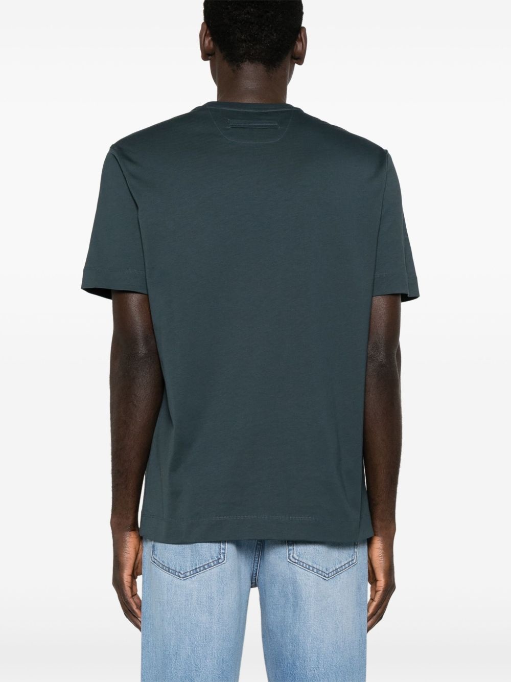 logo-embroidered T-shirt - 3