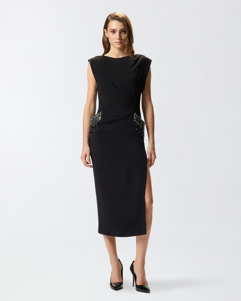 SLIM-FIT DRESS WITH BEJEWELLED EMBROIDERY 3