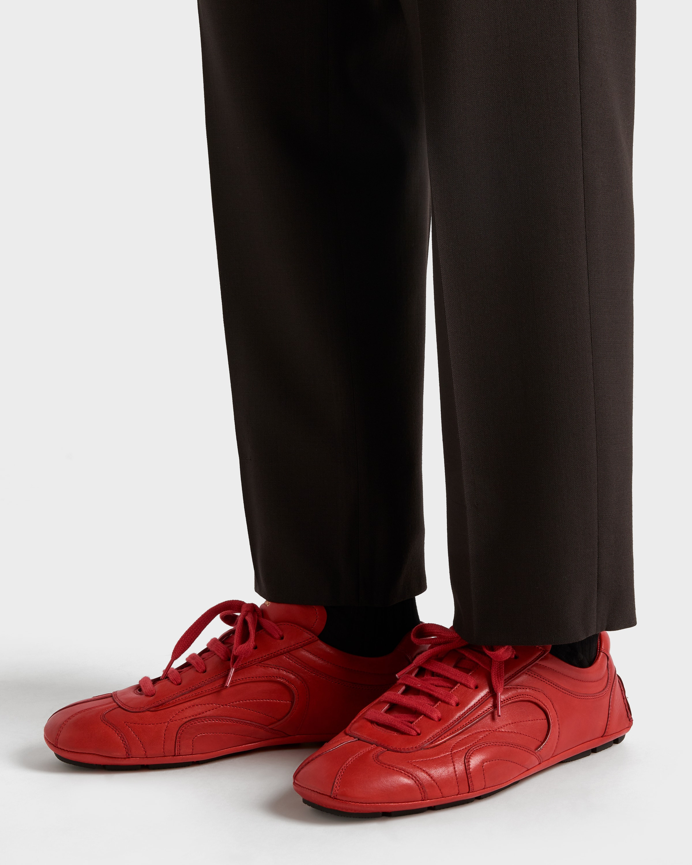 Montecarlo Re-Edition 2005 antiqued nappa leather sneakers - 3
