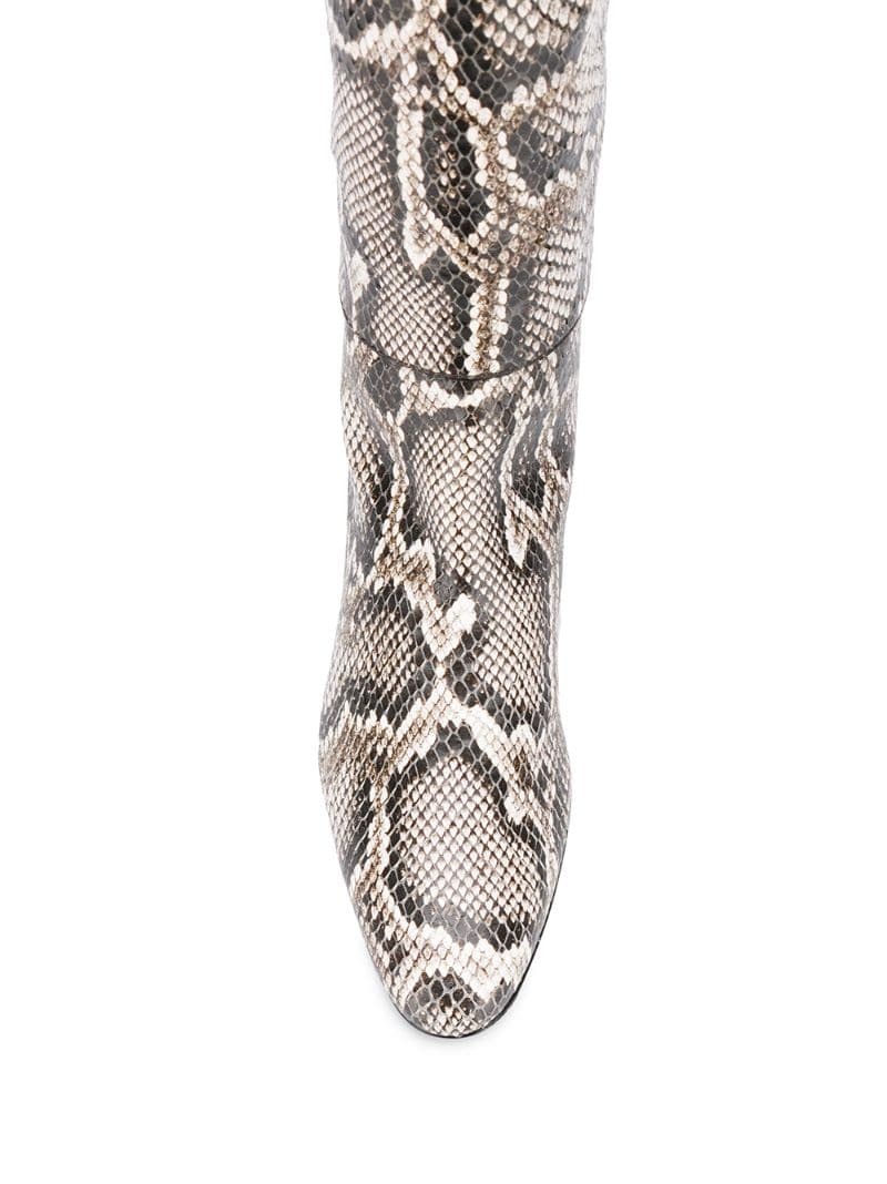 Doreen snakeskin effect boots - 4