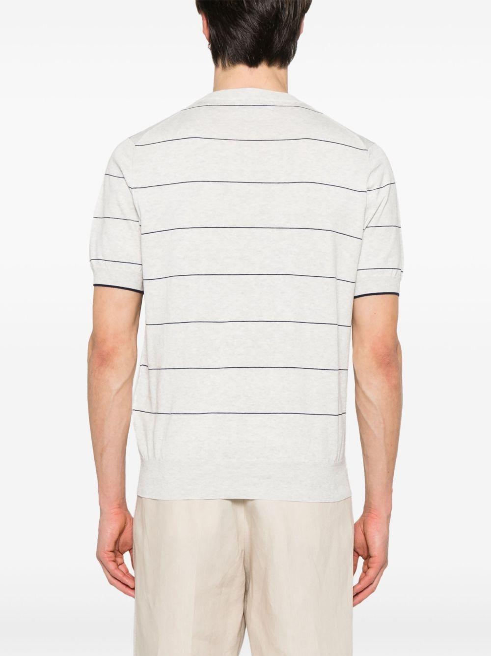 striped T-shirt - 3