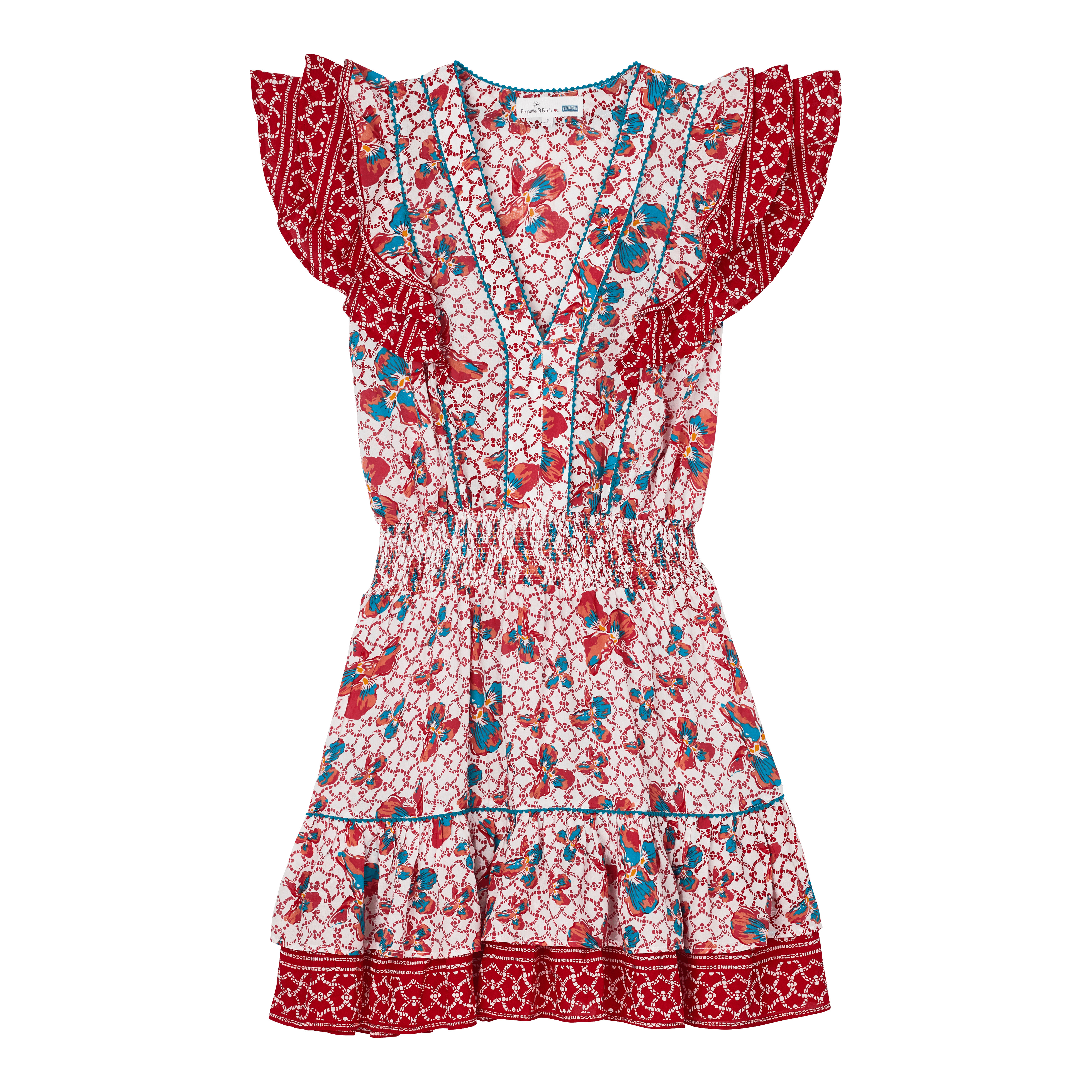 Women Mini Dress Iris Lace - Vilebrequin x Poupette St Barth - 1