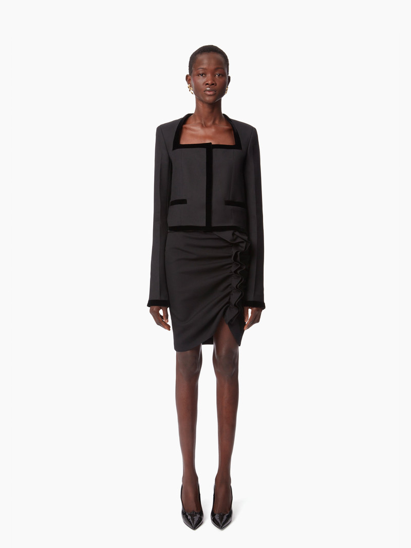 DRAPED MIDI SKIRT - 1
