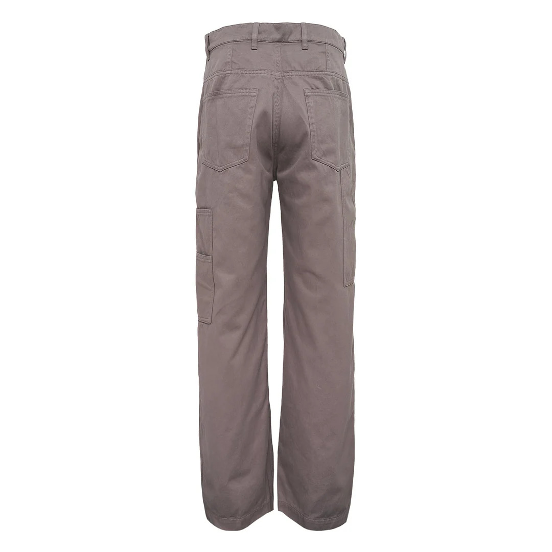 Loose Fit Wide Leg Caepenter Pants - 2