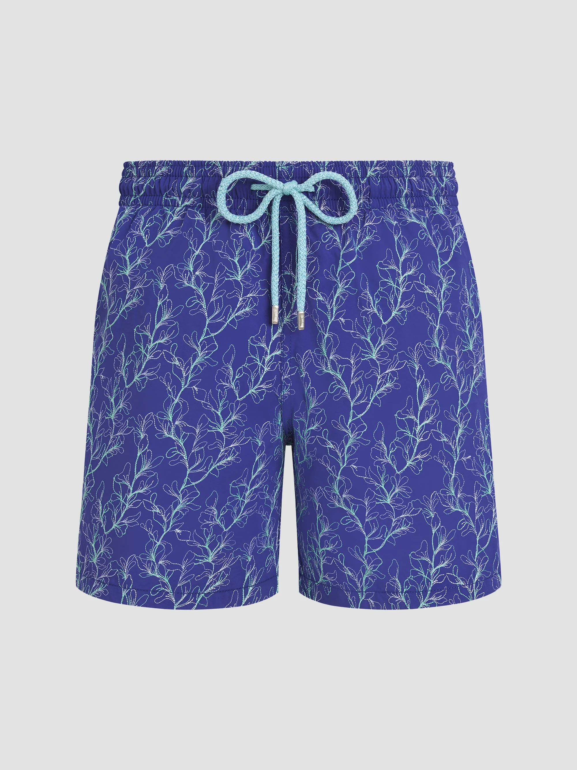 Men's Men's Mistral Embroidered X-Ray Seaweed Swim Trunks - Royal Sky - 1