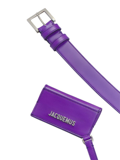 JACQUEMUS Le Ceinture leather belt bag outlook