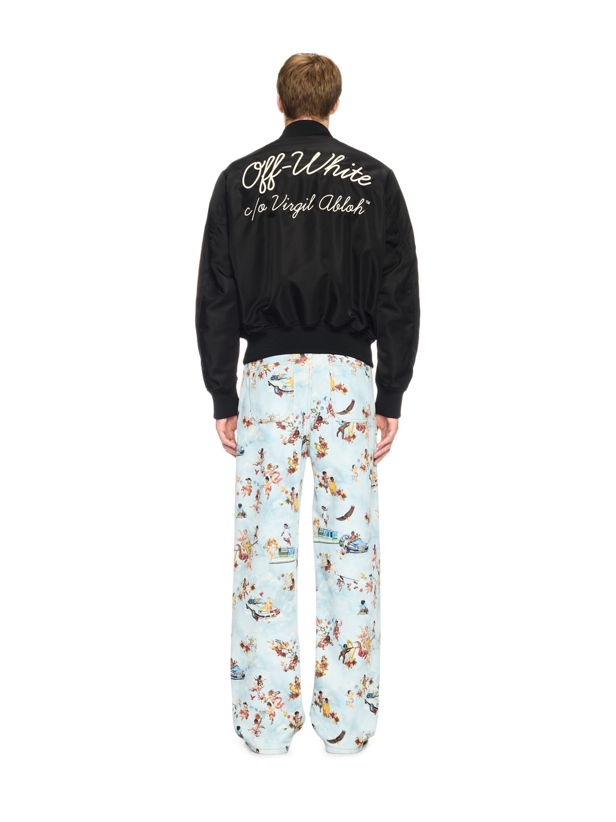Black Script Varsity Jacket - 4