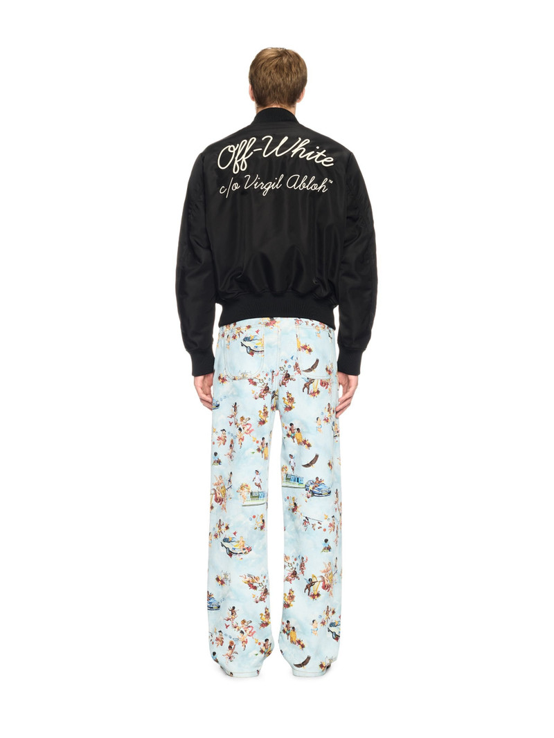 Black Script Varsity Jacket 4