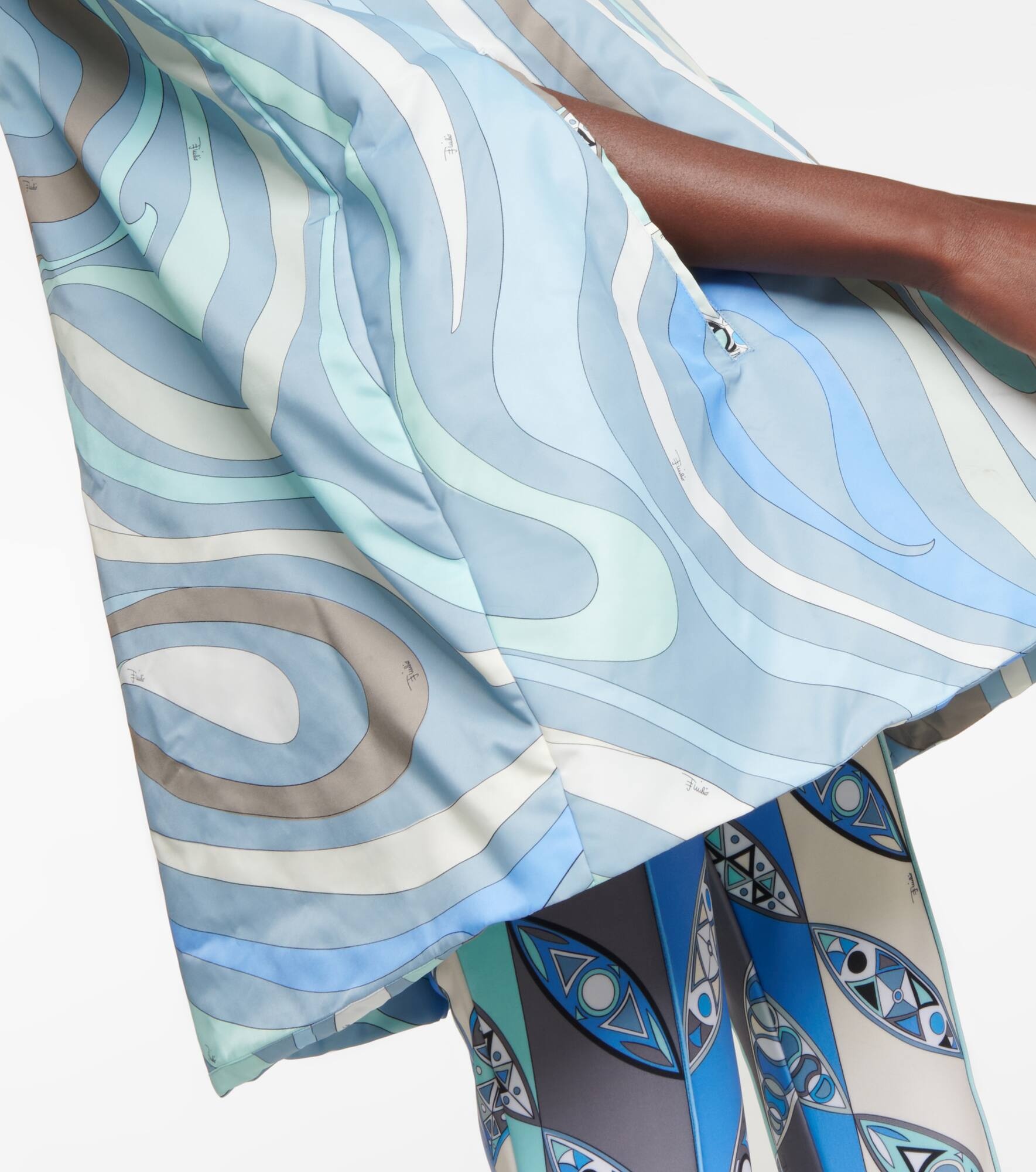 x Fusalp printed poncho - 5