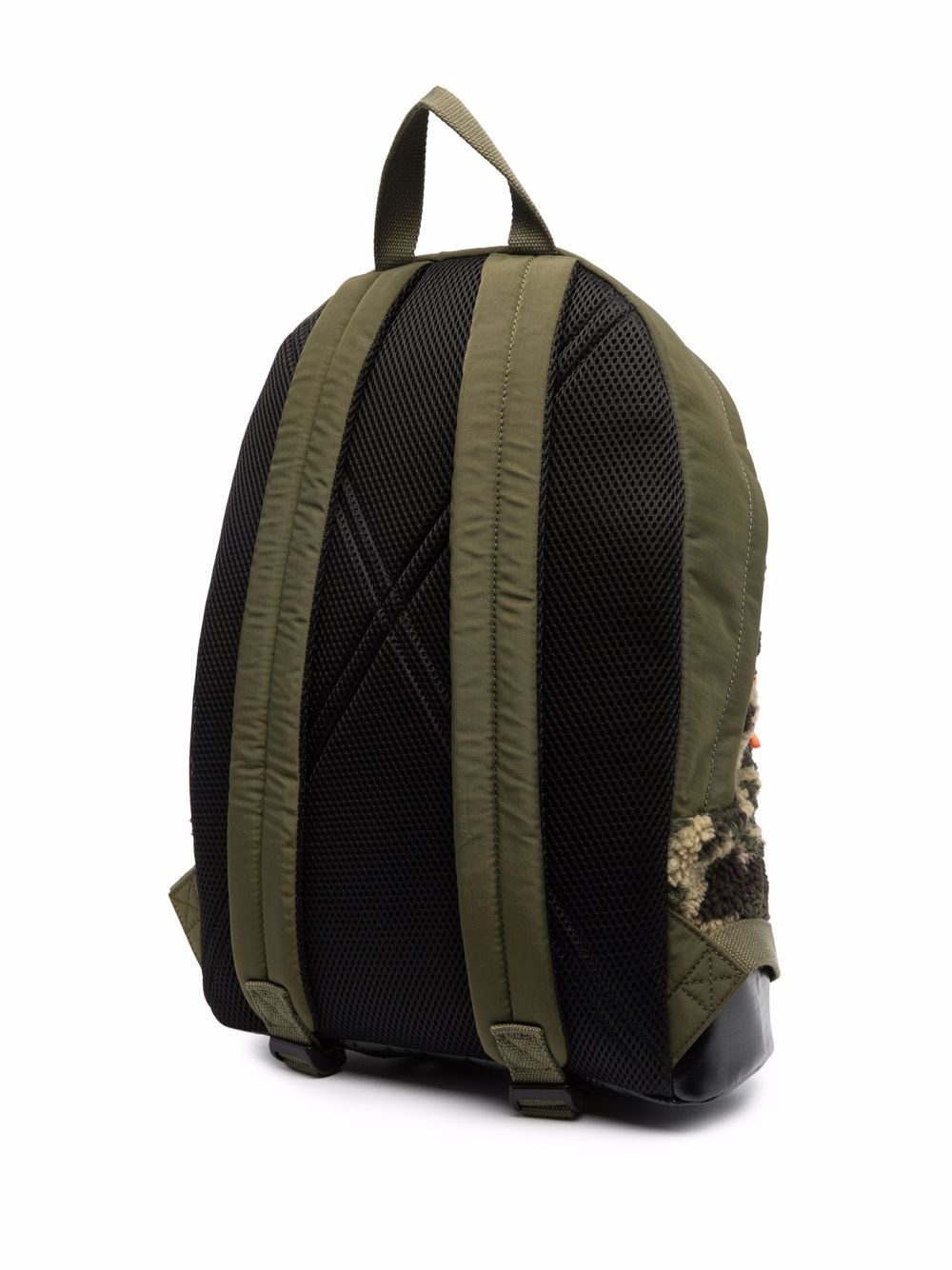 faux-shearling camouflage backpack - 3