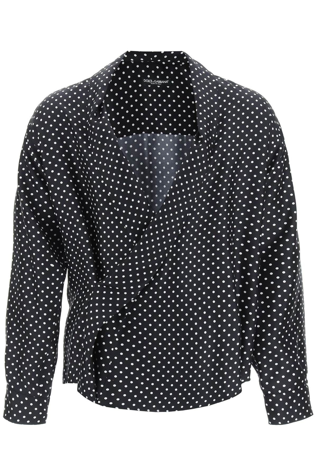 POLKA DOT SILK SHIRT - 1