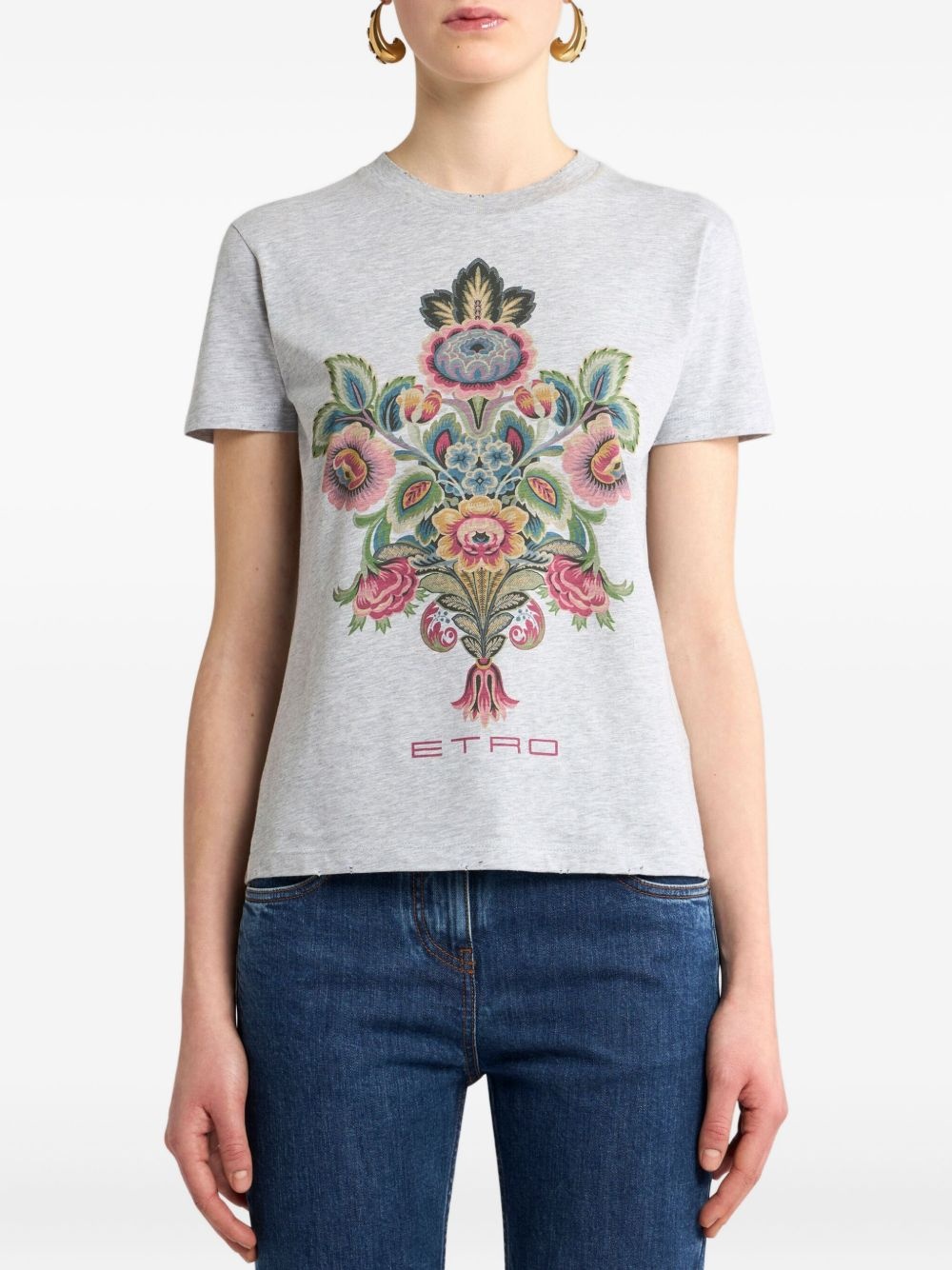 paisley-print T-shirt - 2