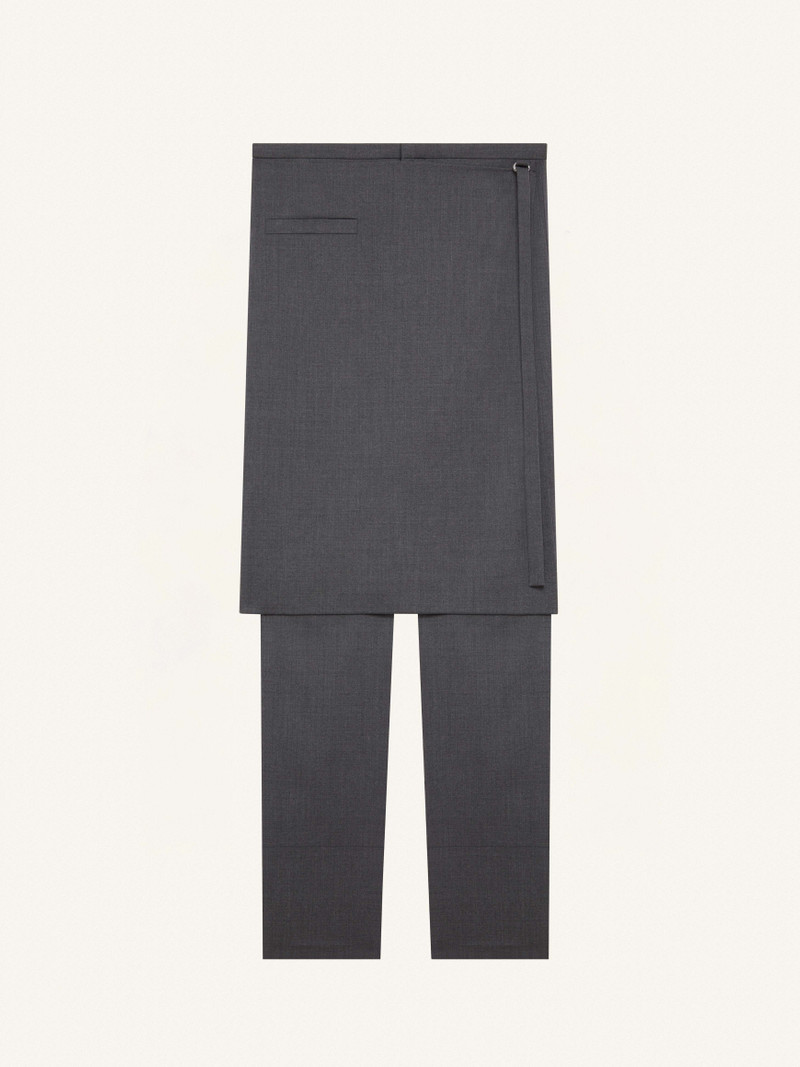 OVERSKIRT WOOL TAILORED PANTS 1