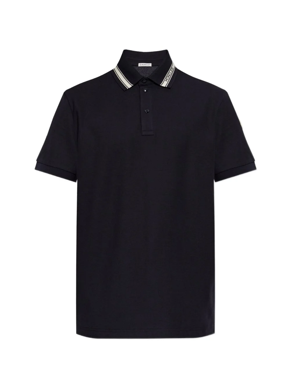 collar-trim polo shirt - 1