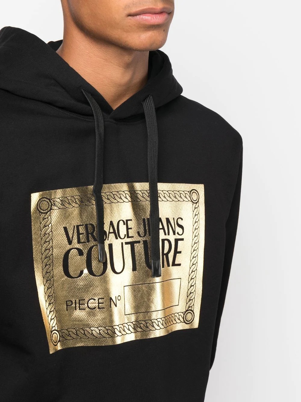 logo-print detail hoodie - 5