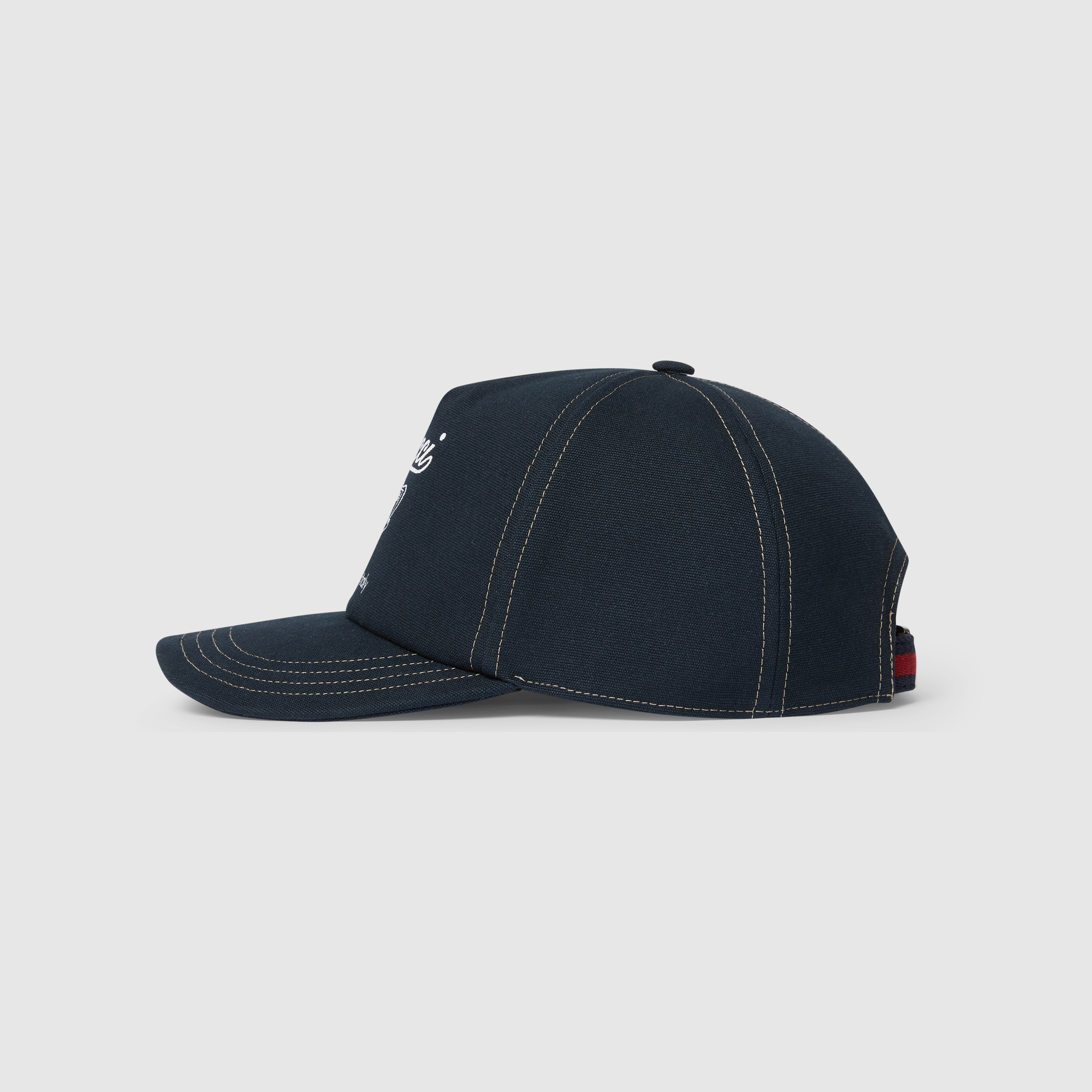 Printed cotton canvas baseball hat - 2