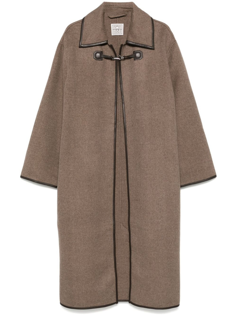 mélange-effect coat 1