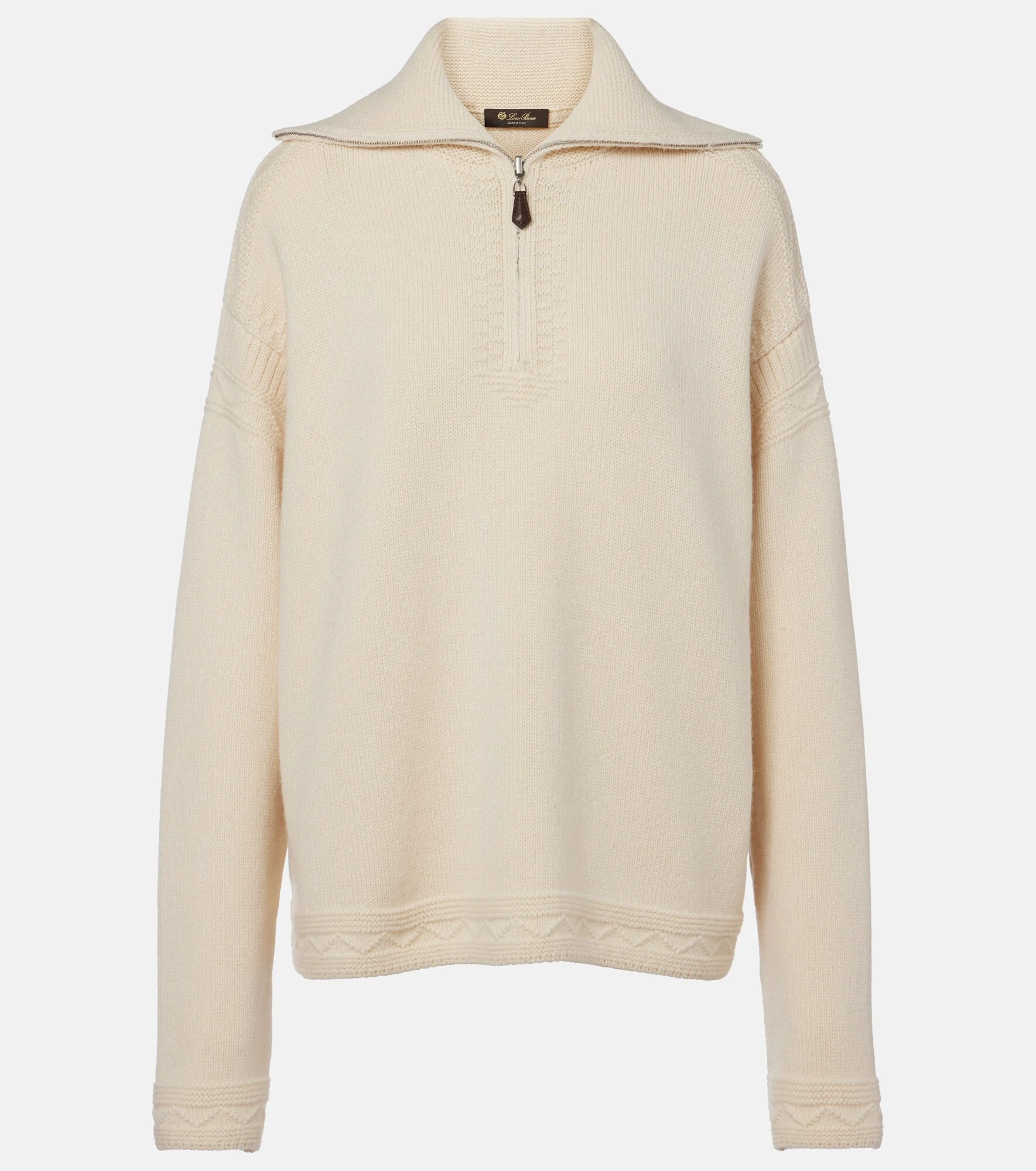 Carezza cashmere polo sweater - 1