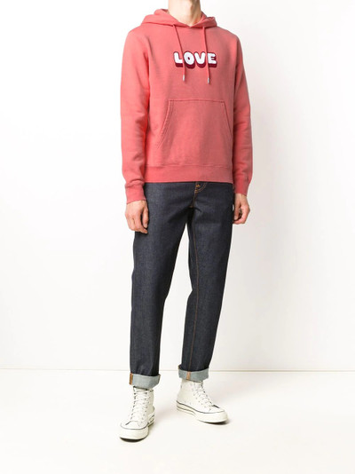 Sandro embroidered LOVE print hoodie outlook