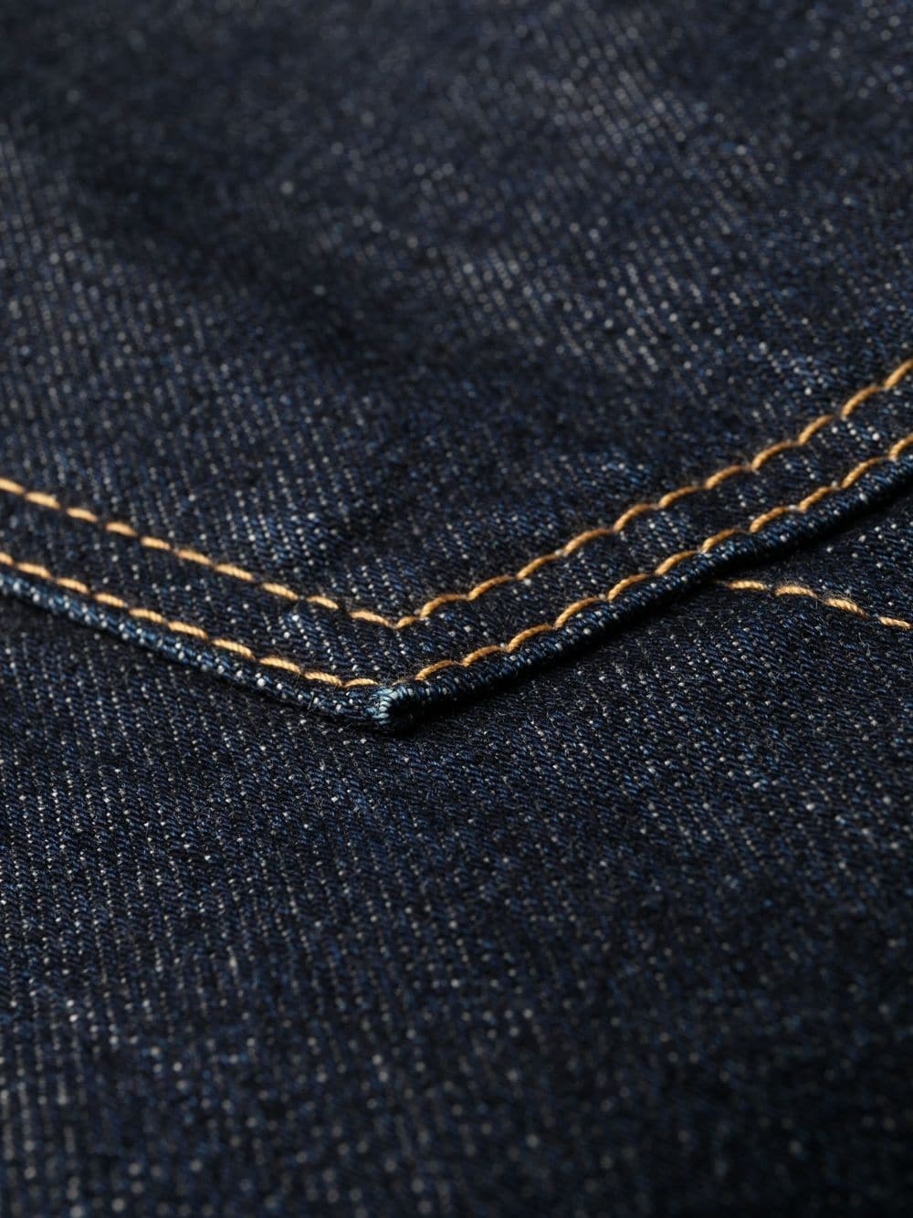 contrast-stitching tapered jeans - 6