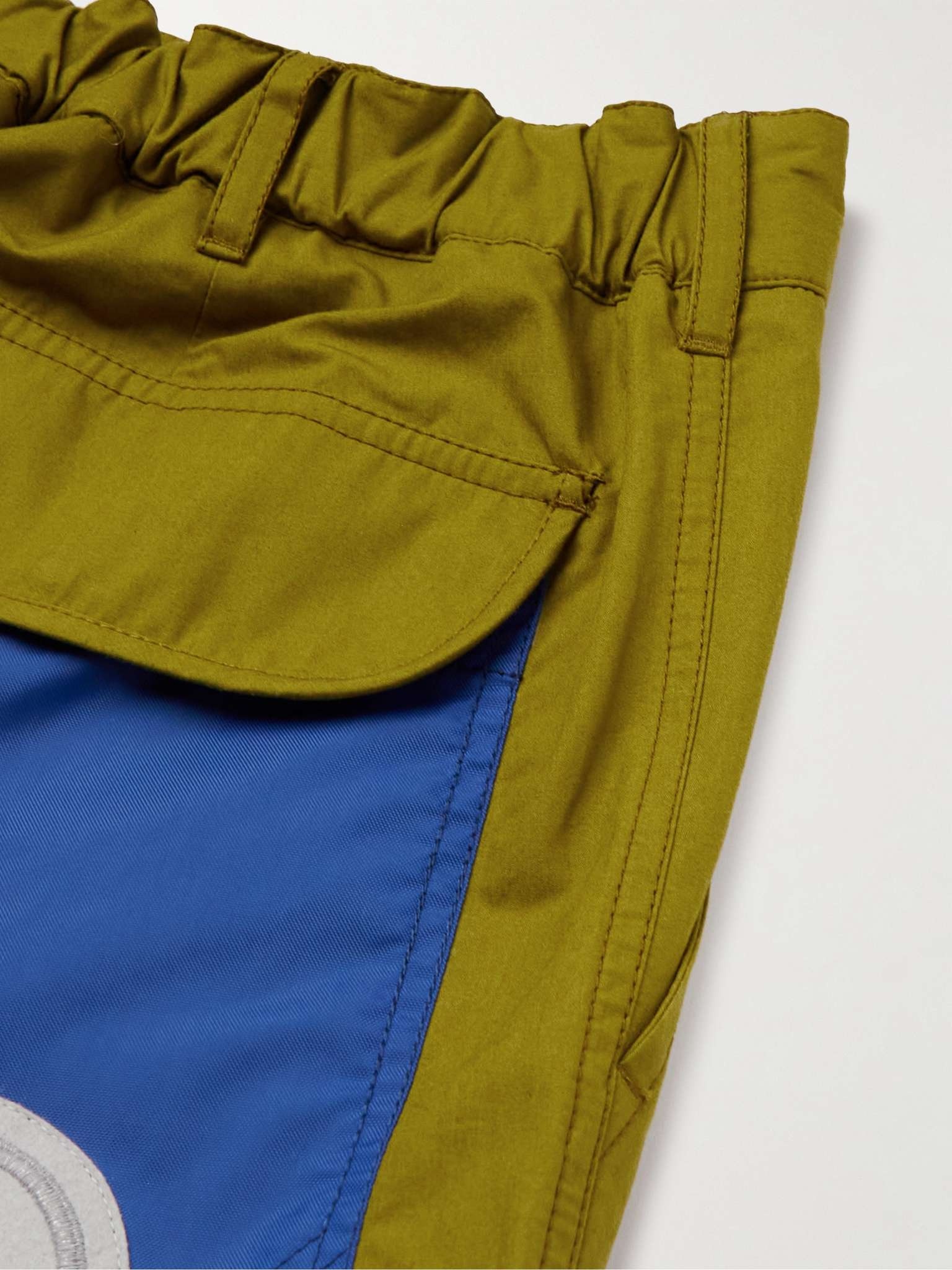 2 Moncler 1952 Straight-Leg Panelled Colour-Block Cotton Trousers - 5