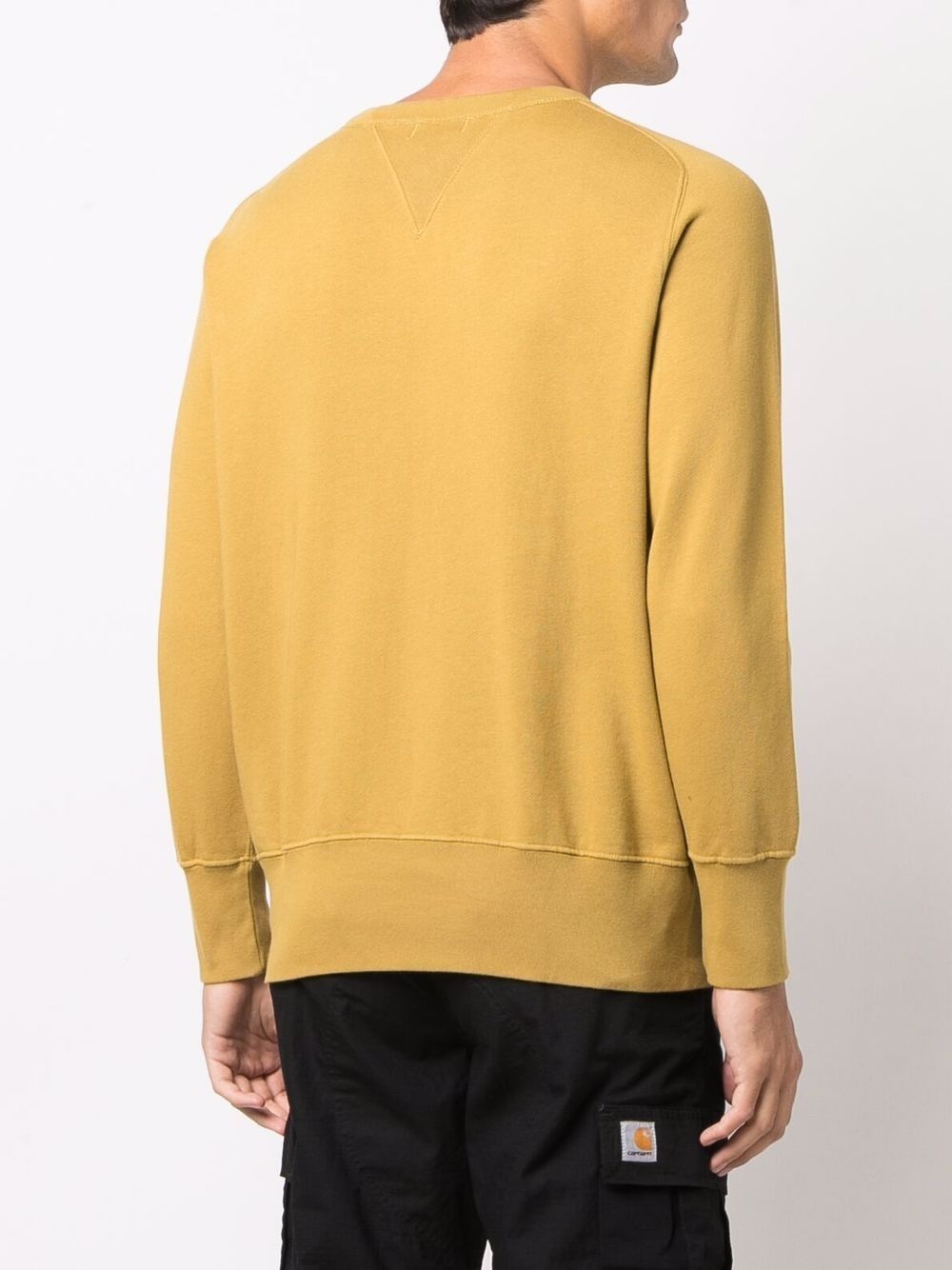 ribbed-trim cotton sweatshirt - 4