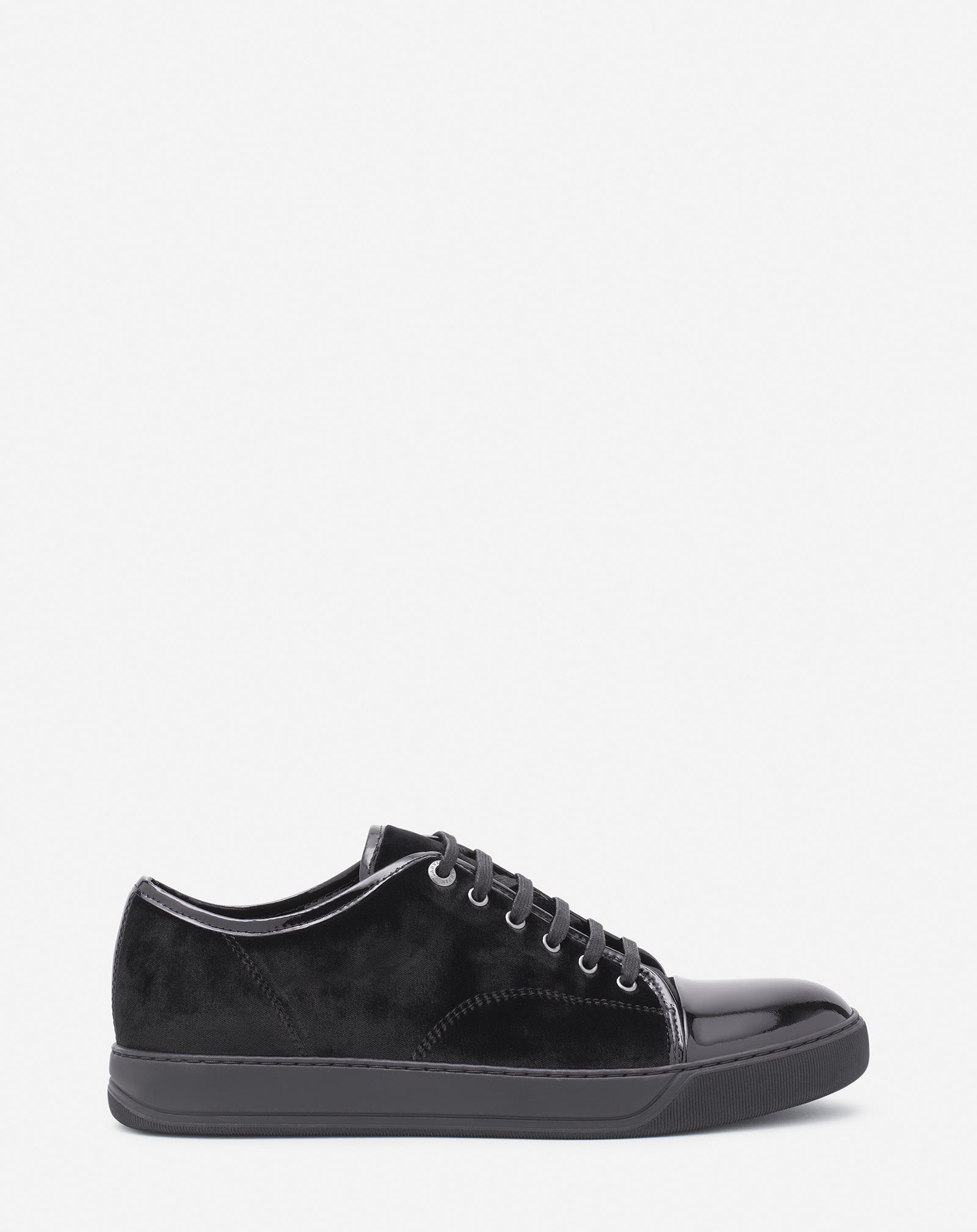 DBB1 SNEAKERS IN VELVET AND PATENT LEATHER - 1