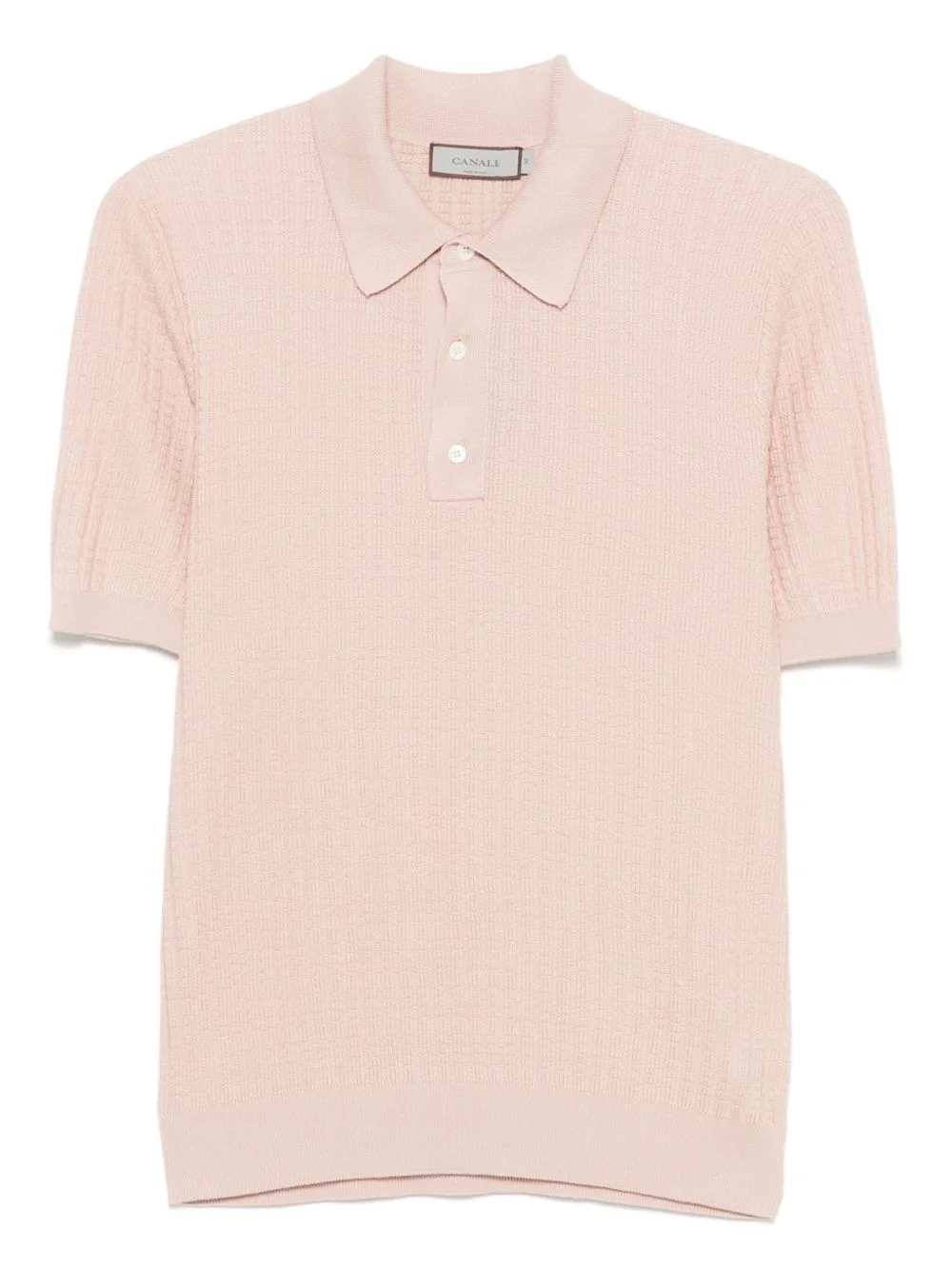 fine-knit polo shirt - 1