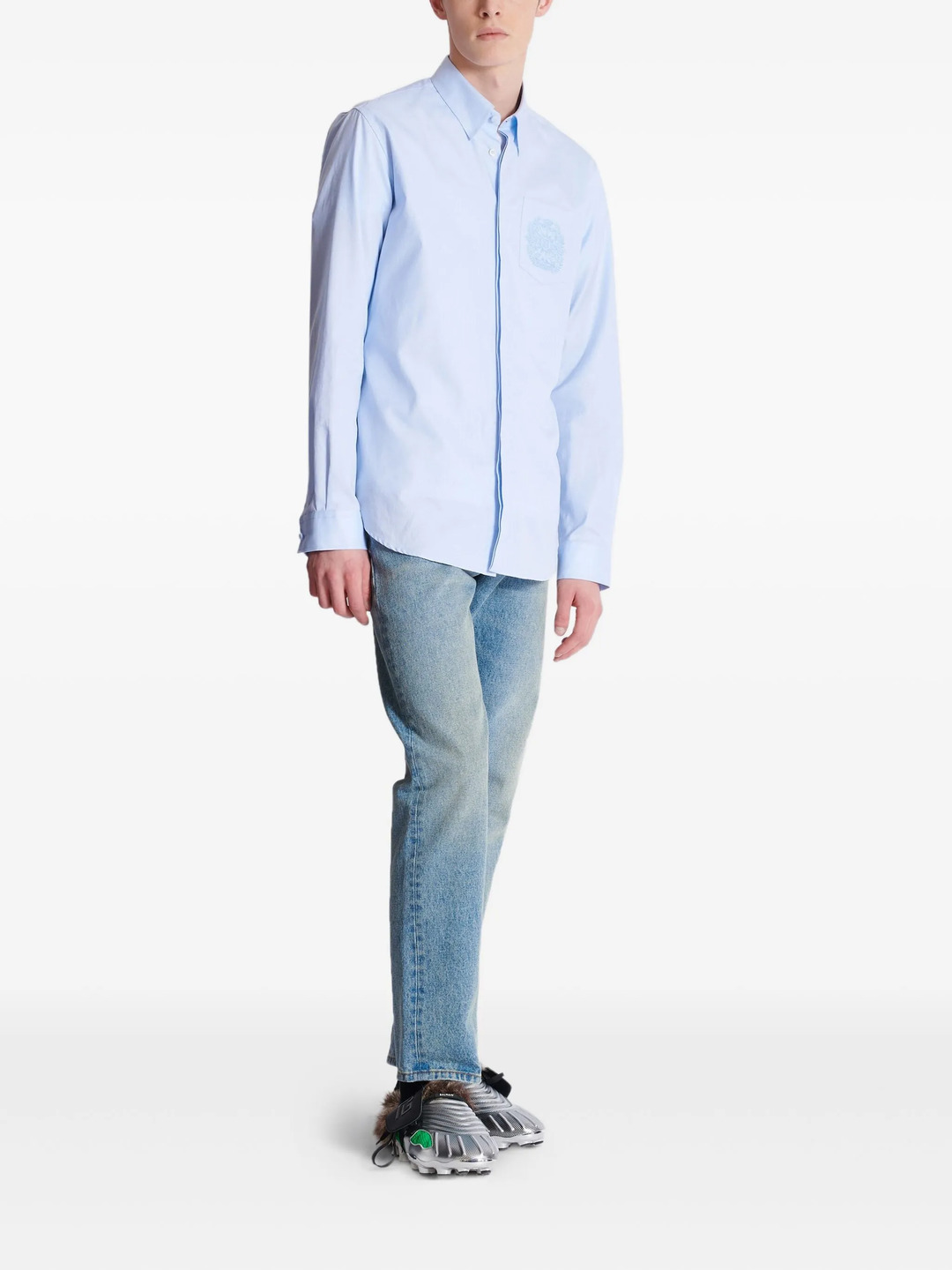 Emblem Cotton Shirt - 5