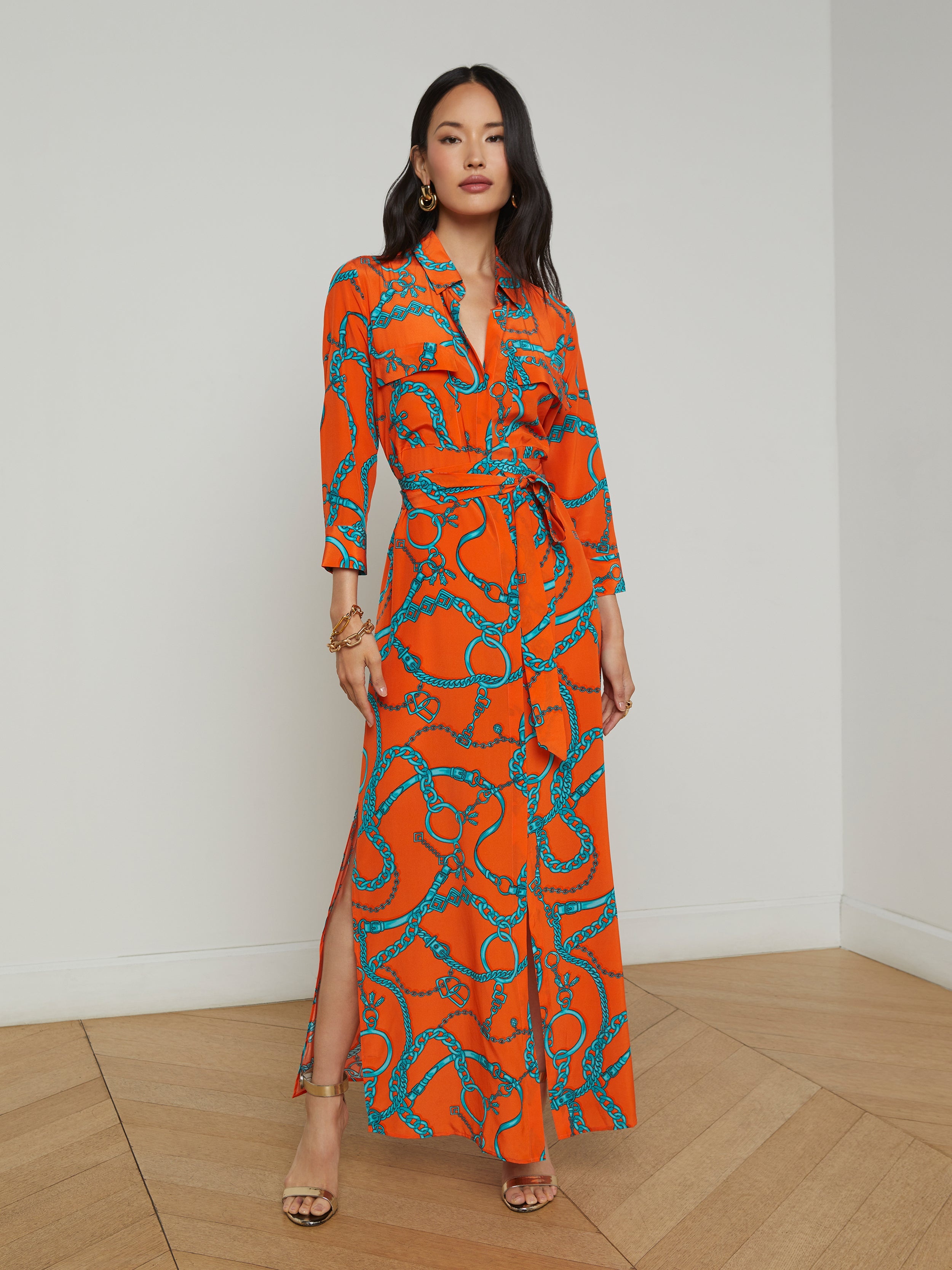 Cameron Silk Shirt Dress - 2