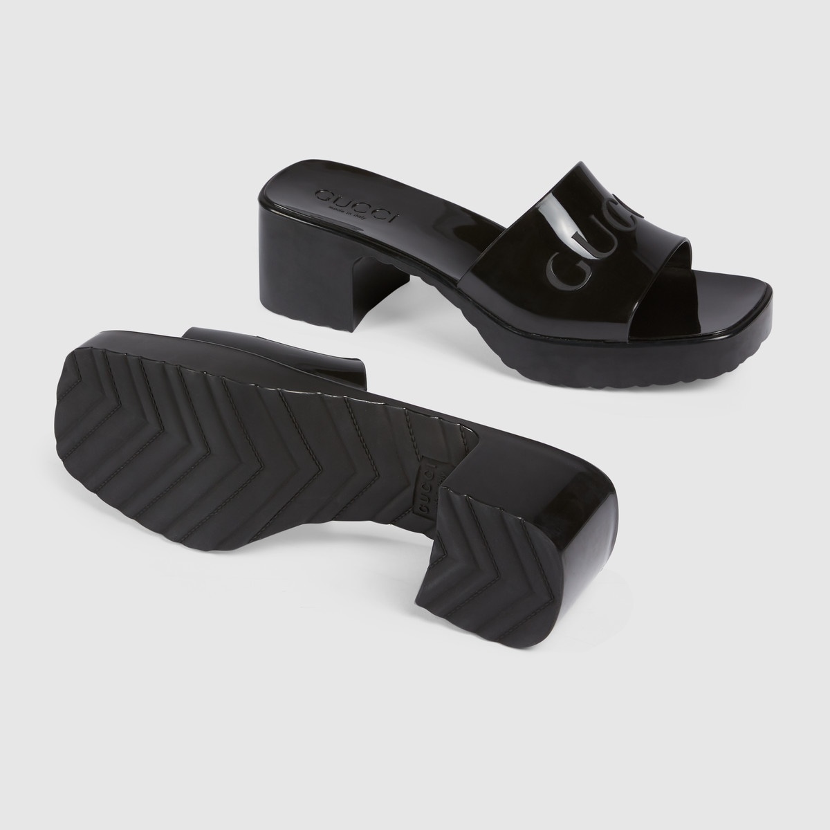 Women's rubber slide sandal - 5