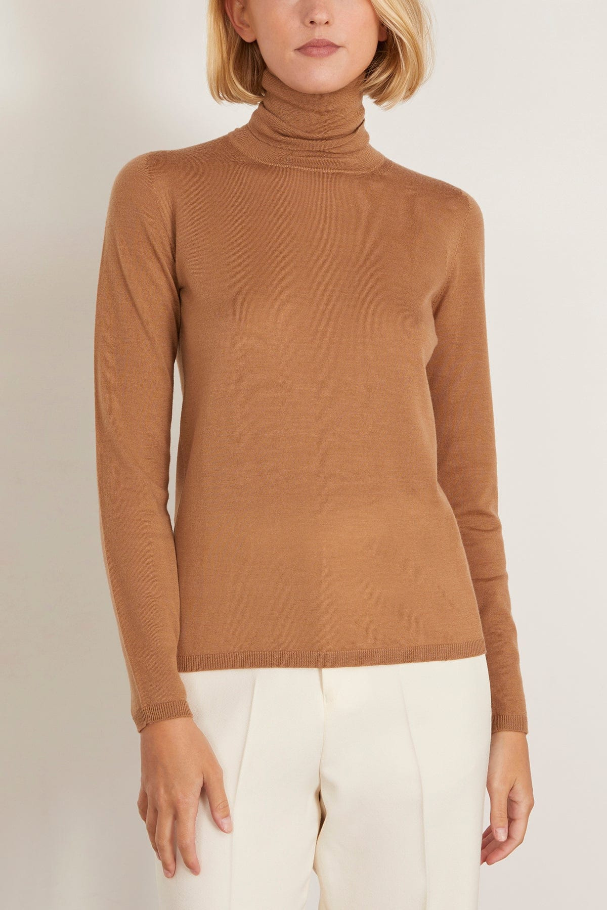 Saluto Sweater in Camel - 3