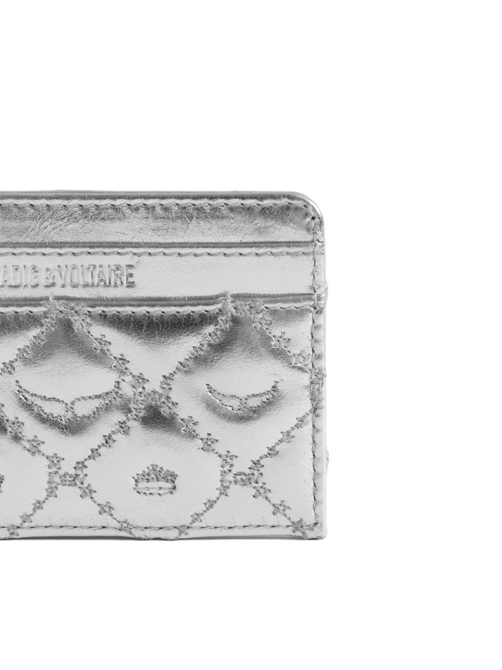 quilted leather card holder - 3