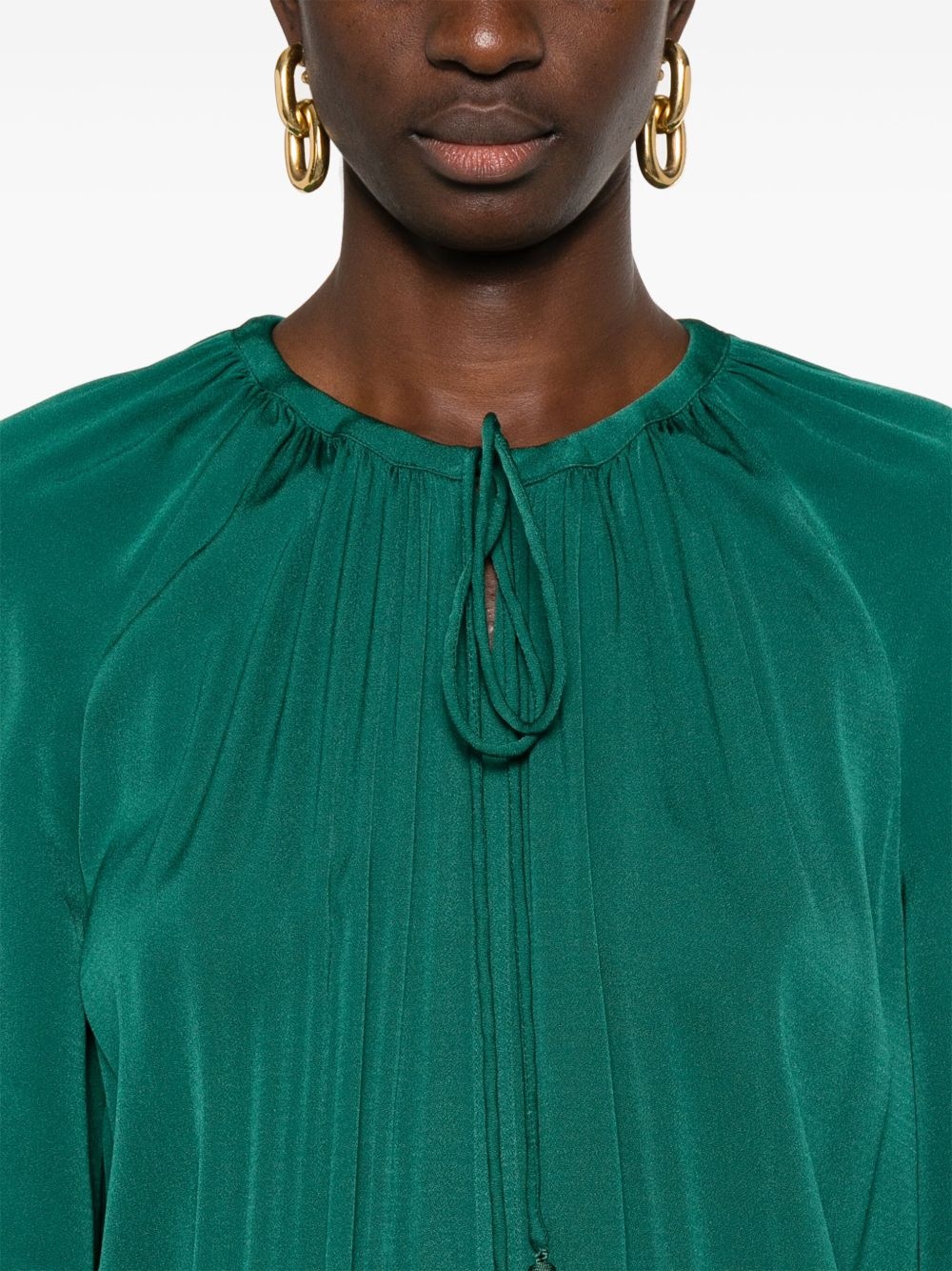 tie-neck jumpsuit - 5