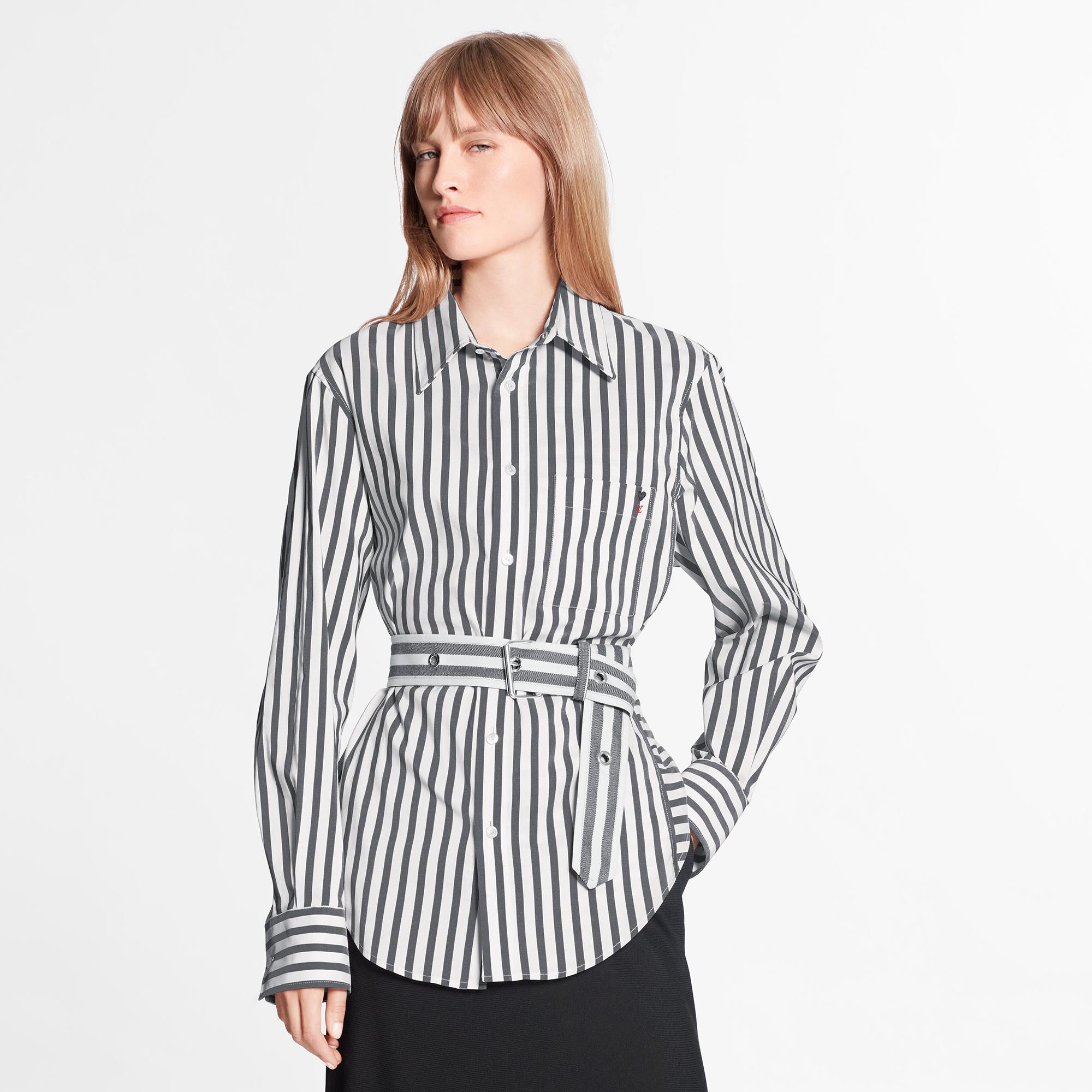 Game On Detail Stripe Work Shirt  - 3