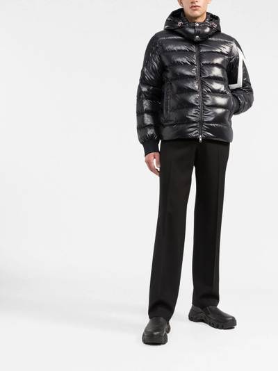 Moncler hooded feather down jacket outlook