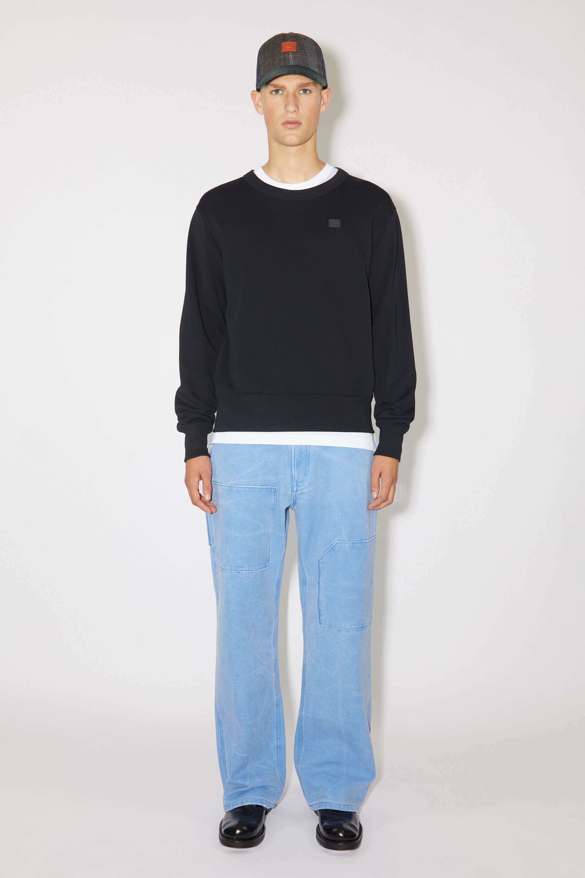 Crew neck sweater - Regular fit - Black - 2