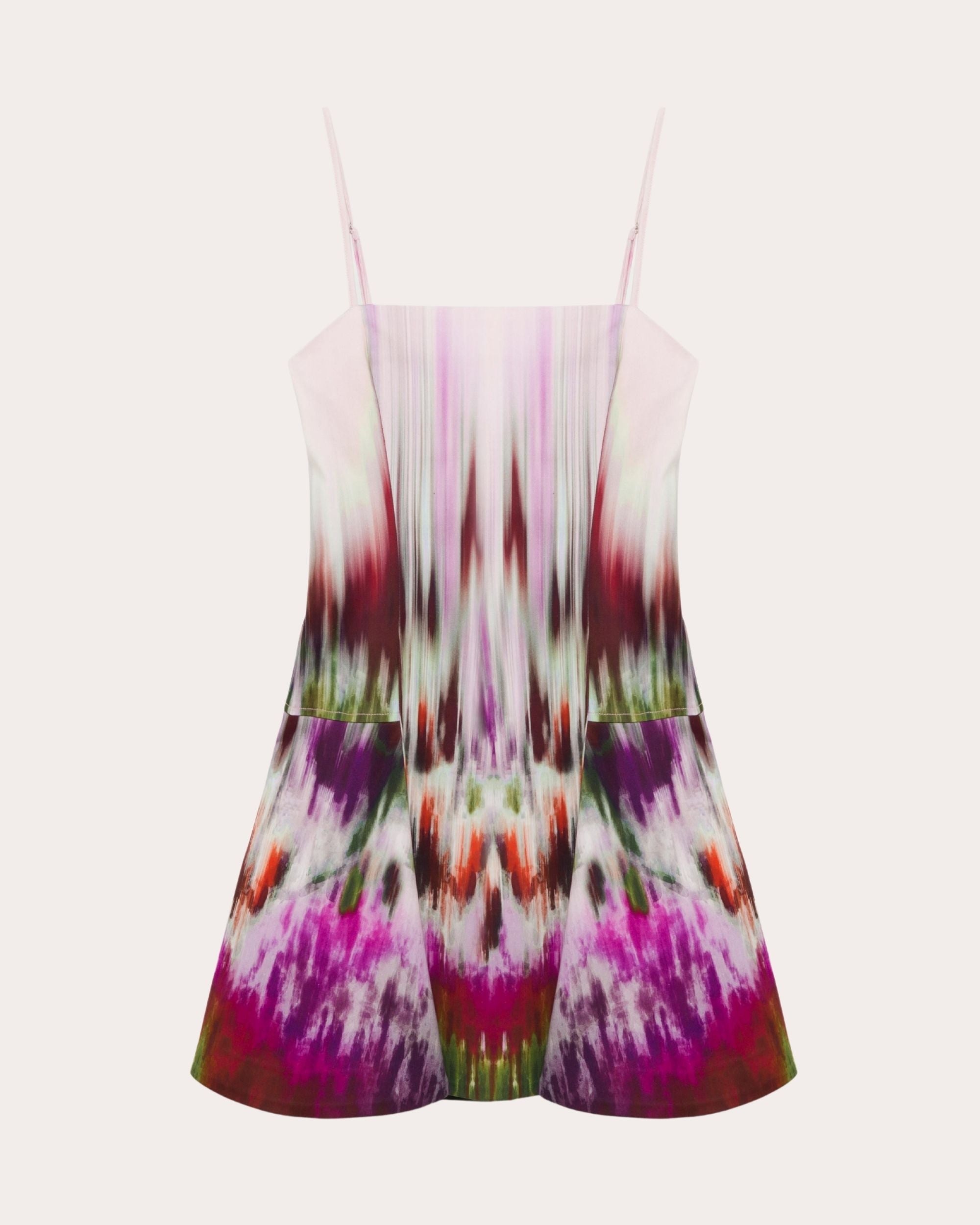 Judie Abstract Sateen Fit & Flare Mini Dress - 5