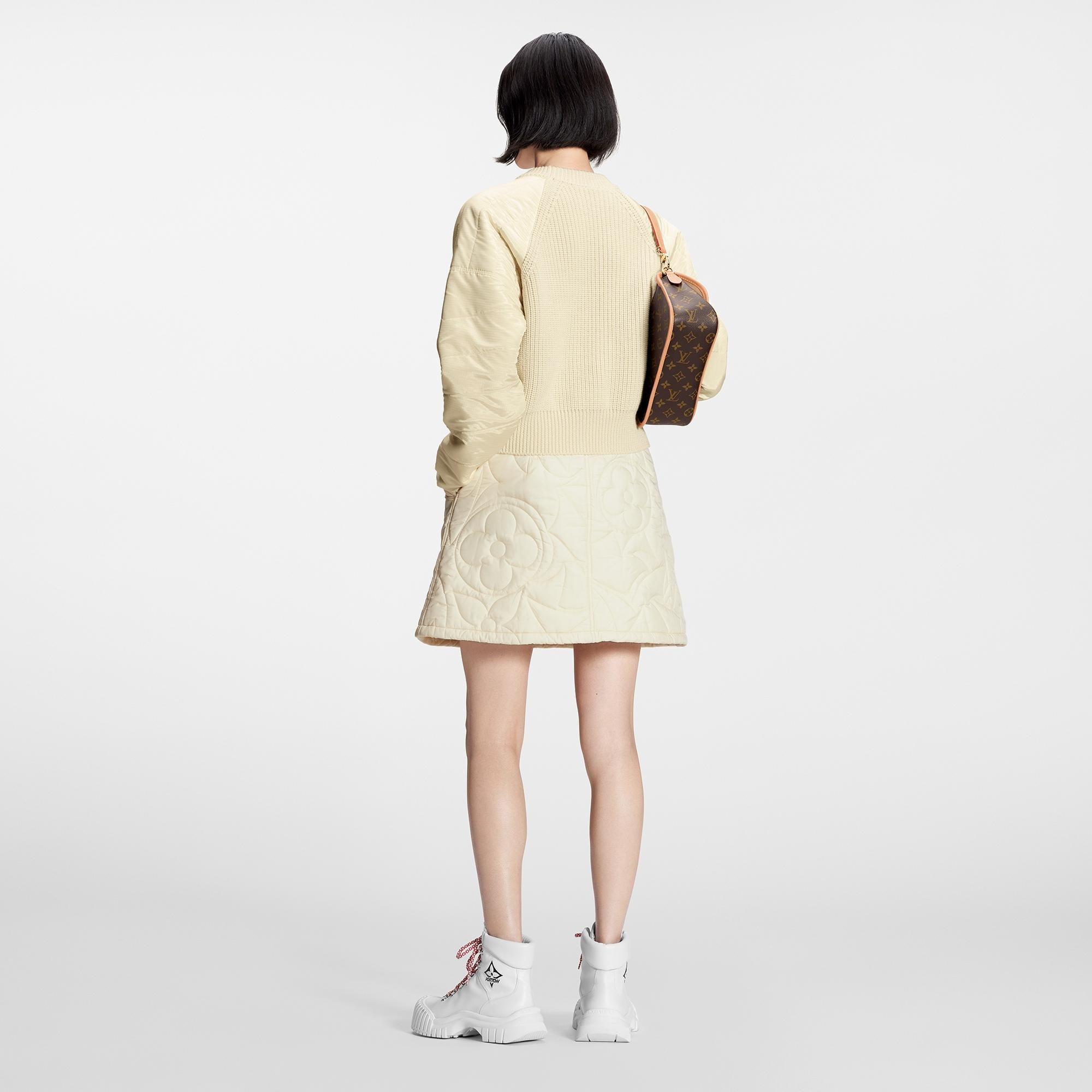 Quilted Monogram Mini Skirt - 3