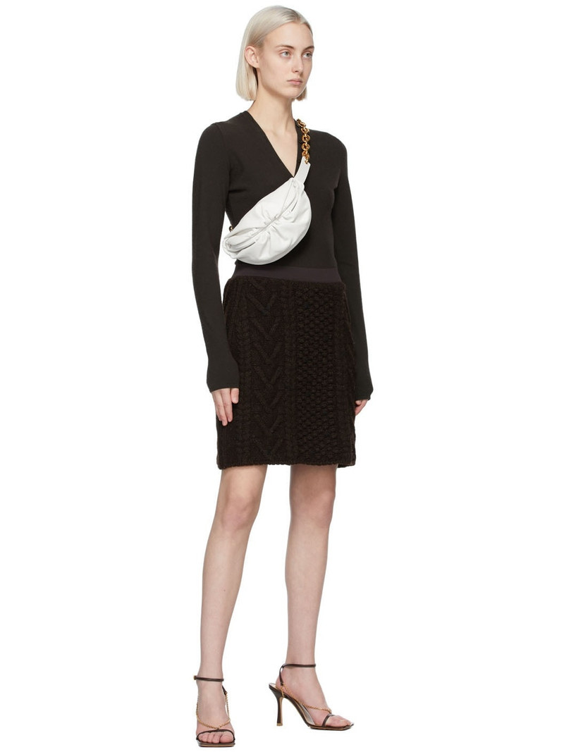 Bottega Veneta Brown Knit Wool Skirt outlook