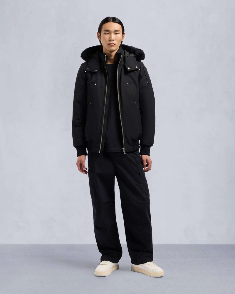 MOOSE KNUCKLES ORIGINALS SHEARLING BALLISTIC BOMBER JACKET outlook
