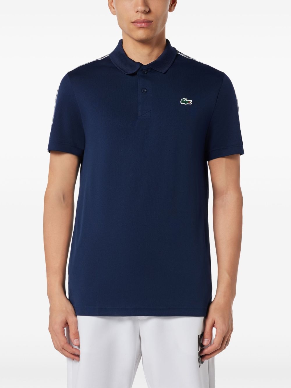 logo-embroidered polo shirt - 3